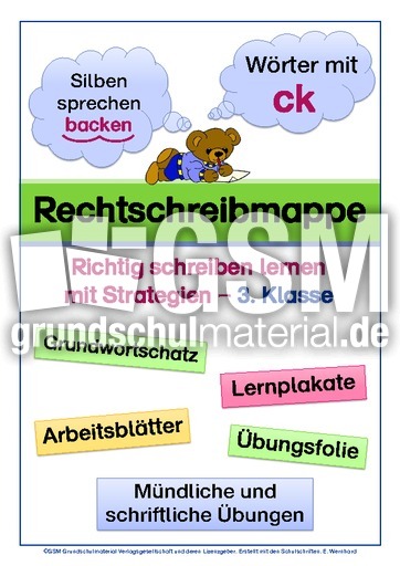 Wörter mit ck, Silben, Kl. 3.pdf